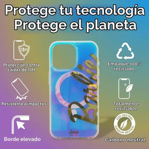 Vista 4 de Sonix x Barbie Funda para iPhone 15 Pro Compatible con MagSafe Probada para caídas de 10 pies Golden Hour