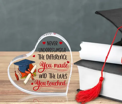 Vista 3 de WaaHome Regalos de graduación universitaria para ella y él mayores, regalos inspiradores para mujeres y hombres, recuerdo y pisapapeles, regalos