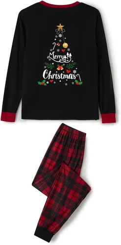 Vista 5 de OAKFashion Pijamas familiares de Navidad a juego para toda la familia, pijamas de Navidad para bebés, niños, adolescentes y adultos