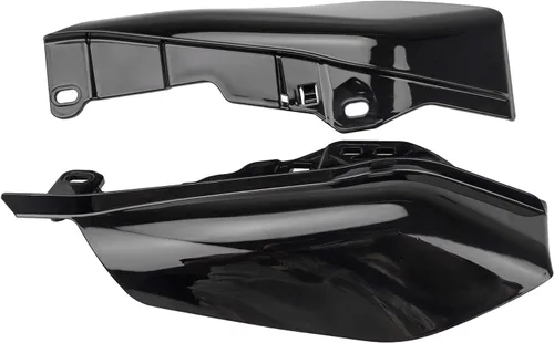 Vista 4 de Deflector de aire de marco medio negro escudo térmico para Harley Electra Glide Road Glide Road King Street Glide Tri Glide 2017 2018 2019