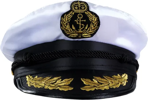 Vista 9 de Tigerdoe Sombrero de capitán de yate, sombrero de marinero y gafas de sol de aviador, disfraz de marinero
