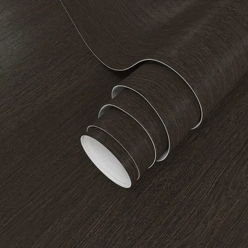 Vista 4 de VIOPVERY Papel tapiz de madera de 15.7 x 197 pulgadas, papel de pared de grano de madera marrón, impermeable, fácil de quitar, película autoadhesiva