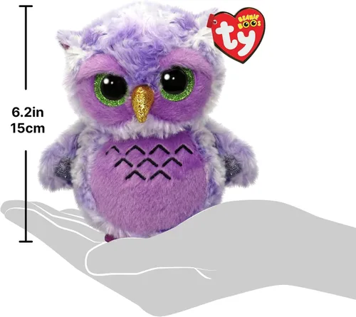 Vista 3 de Ty Beanie Boos OWLIVIA The Owl (tamaño regular - 6 pulgadas)