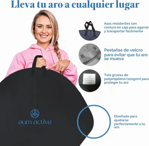 Vista 4 de Aerial Hoop, Single Point Lyra Hoop, Aerial Ring with Carry Bag