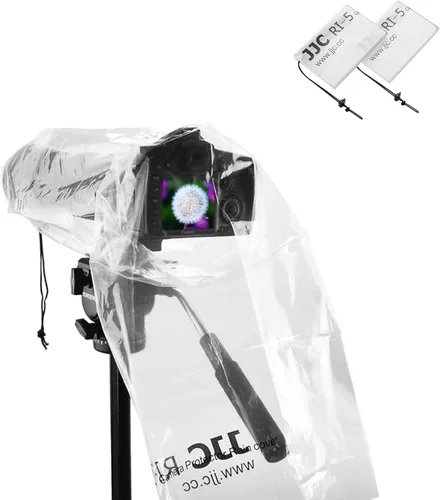 Vista 10 de JJC 2 tipos de cubierta de lluvia DSLR, funda para cámara y flash