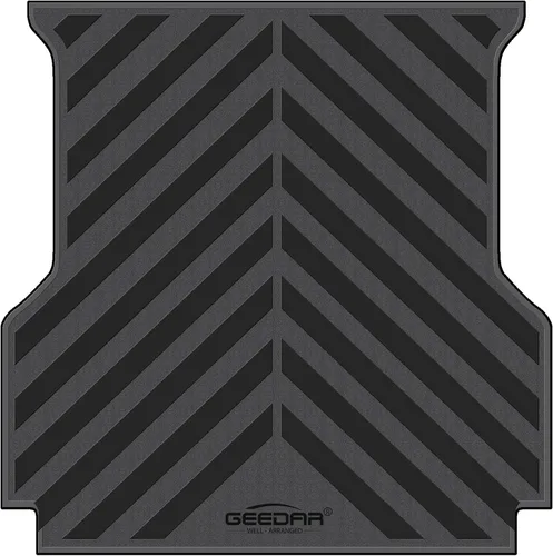Vista 16 de GEEDAR Alfombrilla de Goma para Cama de Servicio Pesado para Chevy Silverado/GMC Sierra 1500 2019-2026, Accesorios para Cama de Vehículo de 5'8