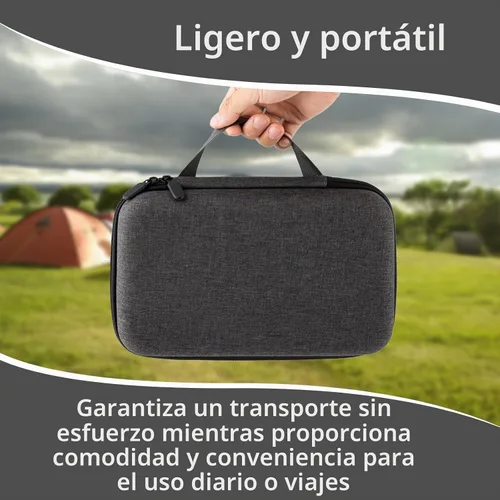 Vista 6 de Funda de viaje compatible con OutIn Nano Cafetera portátil eléctrica espresso - Bolsa de mano impermeable y protectora solo para transportar