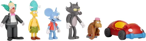 Vista 2 de The Simpsons - Juego de figuras de 2.5 pulgadas de Krusty The Clown Show Set