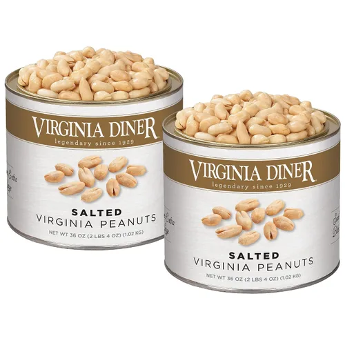 Vista 12 de Virginia Diner - Maníes gourmet clásicos cubiertos de chocolate con cáscara crujiente, lata de 16 onzas