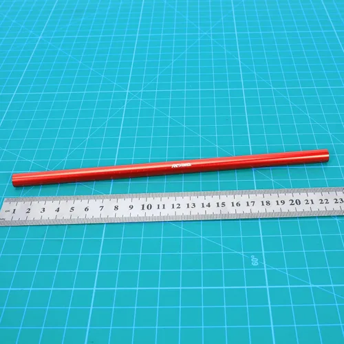 Vista 6 de RCAWD Aleación de aluminio 227Mm centro eje de transmisión para 1-10 Arrma 4s Kraton Rojo For 1-10 Arrma 4s Kraton