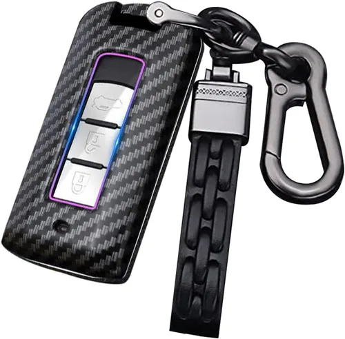Vista 10 de ontto Compatible con Mitsubishi - Funda para llavero inteligente de entrada sin llave, funda para llave de automóvil, protección completa de 360°