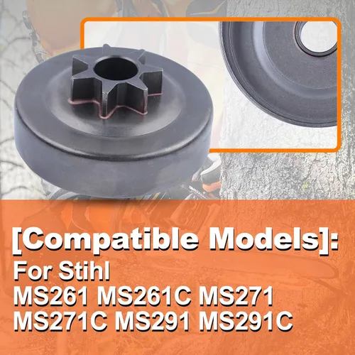 Vista 2 de Para Stihl MS261 MS261C MS271 MS271C MS291 MS291C, kit de embrague Ms271, 11211602051, 95129332260, 00009581022, 94606240801