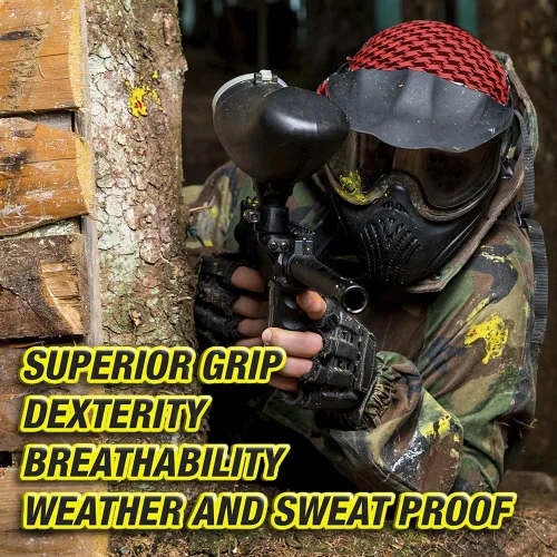 Vista 7 de Paquete combo de protector para el pecho acolchonado, mitón táctico y protector para el cuello Maddog Sports