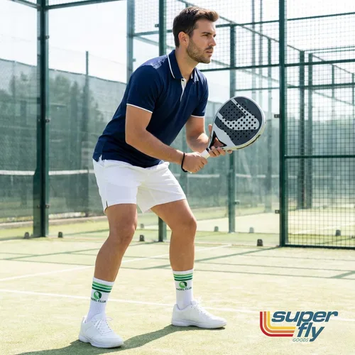 Vista 3 de Calcetines de rendimiento Super Fly Goods para hombres y mujeres, calcetines atléticos novedosos unisex para deportes, golf, tenis, pickleball, yoga