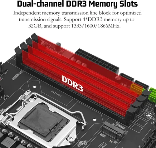 Vista 3 de B85M PRO LGA 1150 Placa base para procesadores Intel 4ª Gen Core i7 i5 i3/Pentium/Celeron Series