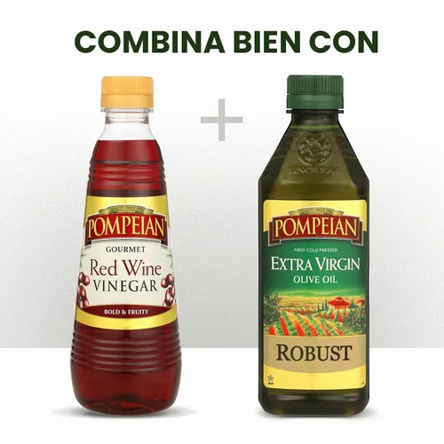 Vista 6 de Pompeian Vinagre de Vino Tinto Gourmet - 30 fl oz Vinagre para cocinar: sabor audaz y afrutado para aderezos de ensalada, adobos y salsas