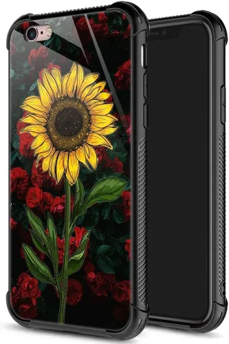 Vista 34 de ZHEGAILIAN Funda para iPhone 6/6S, protección de grado militar, esquinas a prueba de golpes, funda antiarañazos para iPhone 6/6S, pavo real