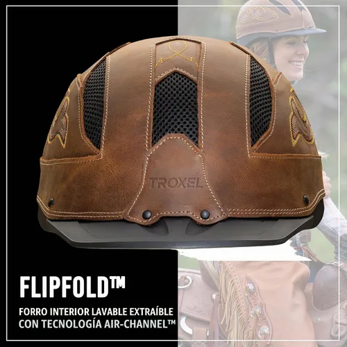 Vista 3 de Troxel Cheyenne Rugged Horse Riding Helmet, Low-Profile, Self-Adjustable Design, Safety Horseback Riding Gear