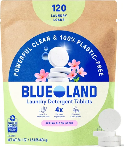 Vista 17 de BLUELAND Pastillas de detergente para ropa, 36 unidades, cápsulas, hojas y alternativa líquida sin plástico, respetuosas con el medio ambiente, sin