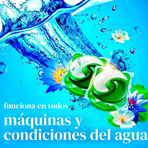 Vista 9 de Gain flings Ultra Oxi Cápsulas de Detergente para Ropa, 60 Unidades, Aroma Waterfall Delight, 3 en 1, Compatible con HE