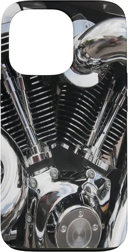 Vista 10 de iPhone 16 Motor de la motocicleta primer plano brillante caso de motociclista