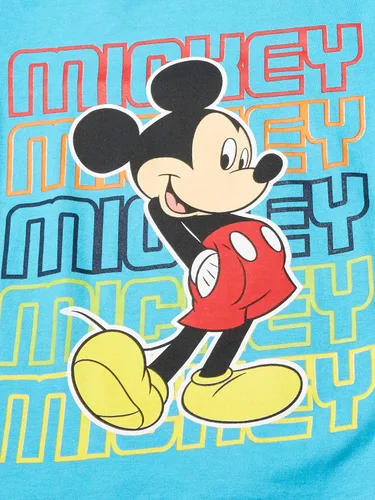 Vista 2 de Disney- Camisa de manga corta y pantalones cortos de malla de Mickey Mouse