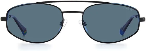 Vista 2 de Polaroid-PLD 6130S 0OY4C3 Gafas de sol ovaladas Negro Humo Polarizado Gris Azul