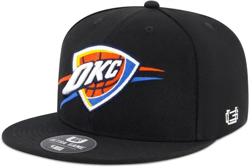Vista 31 de Ultra Game Gorra de béisbol negra Ultimate oficial de sarga con broche a presión de la NBA para hombres