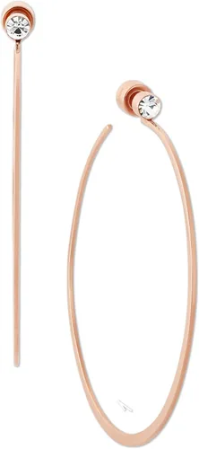 Vista 2 de Michael Kors - Arracadas de plata y oro rosa para mujer