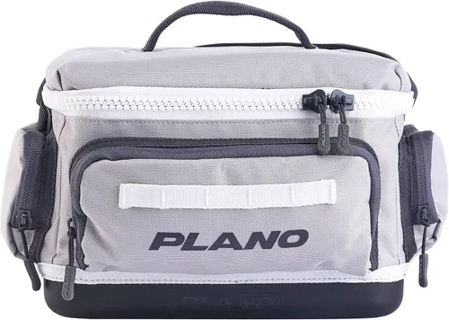 Vista 33 de Plano Bolsa de aparejos de pesca de vanguardia para fines de semana, base impermeable moldeada, almacenamiento espacioso, mangas de herramientas