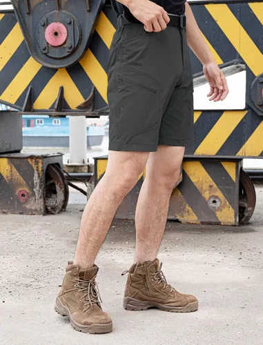 Vista 6 de Stlight Pantalones cortos de senderismo para hombre, de secado rápido, ligeros, tácticos, con múltiples bolsillos, para camping, pesca, golf