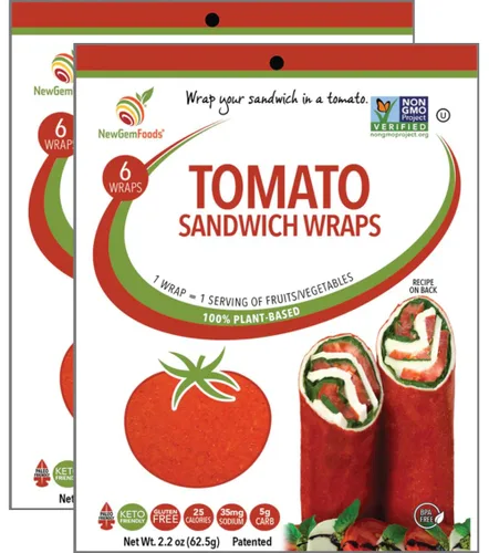 Vista 13 de Apple Kale Sandwich Wraps (Two-Pack) – Gluten-Free, Low-Calorie Wraps Made with Real Fruits & Vegetables – Plant-Based, Non-GMO, Vegan