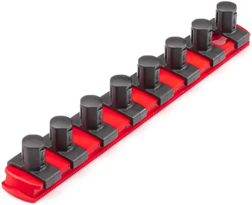 Vista 16 de TEKTON - Llave de tubo de 1/2 pulgada x riel de 33 cm con 10 clips (negro) OSR22210 Fabricado en EE. UU