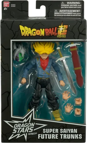 Vista 4 de Dragon Ball Super Dragonball Super - Figura de acción de 6 pulgadas BAF Fusion Zamasu Dragon Stars Series 3 - Super Saiyan Trunks