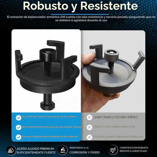 Vista 5 de Para GM LS Extractor de Equilibrador Armónico 25264 Extractor de Polea de Manivela para Chrysler Jeep Dodge, Extractor de Amortiguador Armónico