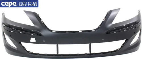 Vista 5 de Evan-Fischer - Cubierta de parachoques compatible con Hyundai Genesis 2011-2014 imprimada con orificios de sensor de asistencia de estacionamiento
