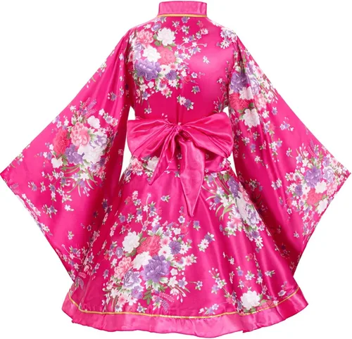 Vista 4 de Elibelle Juego de calcetines de seda plegables de seda para mujer, estilo kimono de anime japonés