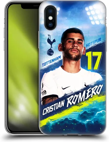 Vista 18 de Head Case Designs Officially Licensed Tottenham Hotspur F.C. Cristian Romero 2023/24 First Team Gel Case [Military Grade] Compatible with Apple