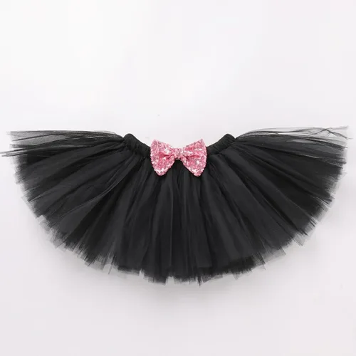 Vista 3 de AWIBMK Disfraz con temática de animales para niñas pequeñas, falda de tul con orejas, diadema, pajarita y cola para Halloween y cosplay