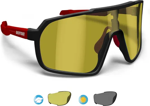 Vista 8 de Bertoni Deportes Ciclismo MTB Gafas De Sol Hombres Mujeres Antivaho Lente Óptica RX Portador Acc. - GEMINI NUEVO