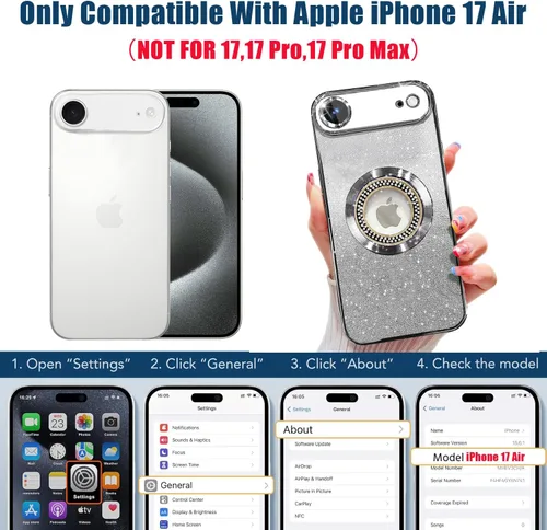 Vista 391 de Misscase Funda magnética con purpurina para iPhone 11 compatible con MagSafe, protección completa, delgada, a prueba de golpes, antiarañazos