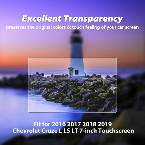 Vista 3 de Protector de pantalla de vidrio para Chevrolet Cruze 2016-2022, accesorios de infoentretenimiento, protector de pantalla de vidrio templado, 9H