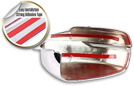 Vista 2 de EPARTS - Juego de tapas para espejo retrovisor lateral de ABS cromado pulido compatible con Honda Accord 2 4 puertas 2013-2017