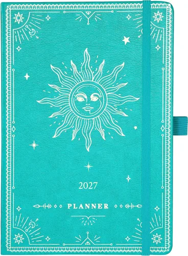 Vista 18 de Agenda 2026 – Agenda 2026, enero 2026 – diciembre 2026, 5.75 x 8.25 pulgadas, planificador semanal y mensual 2026, planificador de piel sintética 26