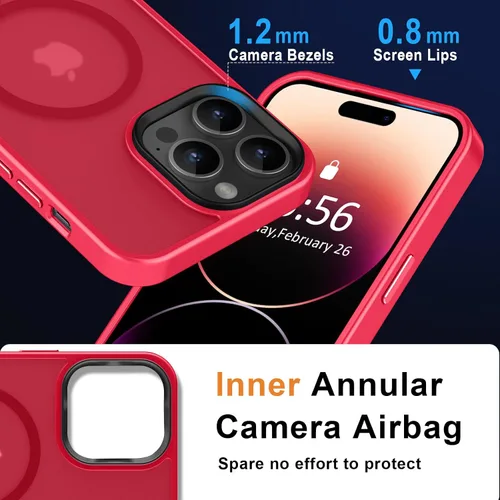 Vista 731 de MOCCA - Funda magnética resistente para iPhone XR de 6.1 pulgadas, compatible con MagSafe, funda con protección contra caídas de grado militar