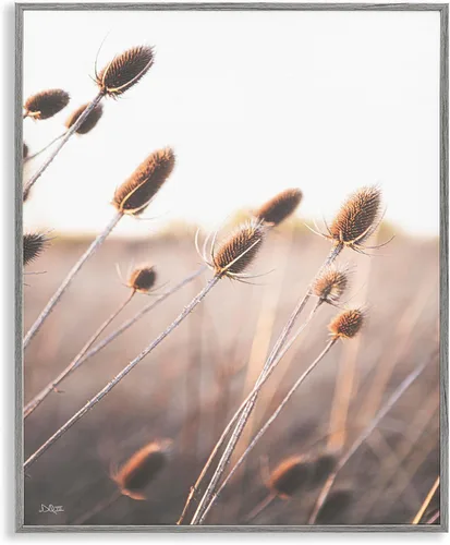 Vista 9 de Stupell Industries Brotes de plantas tranquilas brotes de hierba de prado, diseño de Donnie Quillen Beige