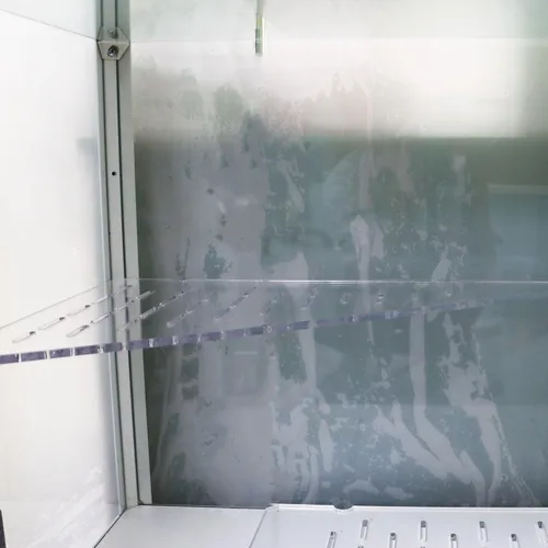Vista 6 de PIAOLGYI Estante de repuesto para gabinete corto de invernadero IKEA Milsbo para interiores, estantes de esquina triangulares de acrílico