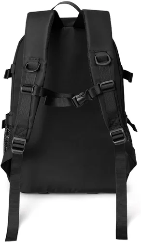 Vista 6 de Mochila de trabajo para hombre, mochila repelente al agua con múltiples bolsillos para ocio, mochila para estudiantes de escuela secundaria