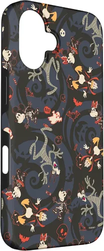 Vista 3 de iPhone 16 Disney Mickey Mouse Minnie Donald & Goofy Spooky Funda de Halloween