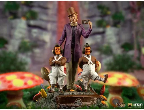 Vista 7 de Estatua Willy Wonka - Willy Wonka y la fábrica de chocolate - Escala de arte 1/10 - Iron Studios